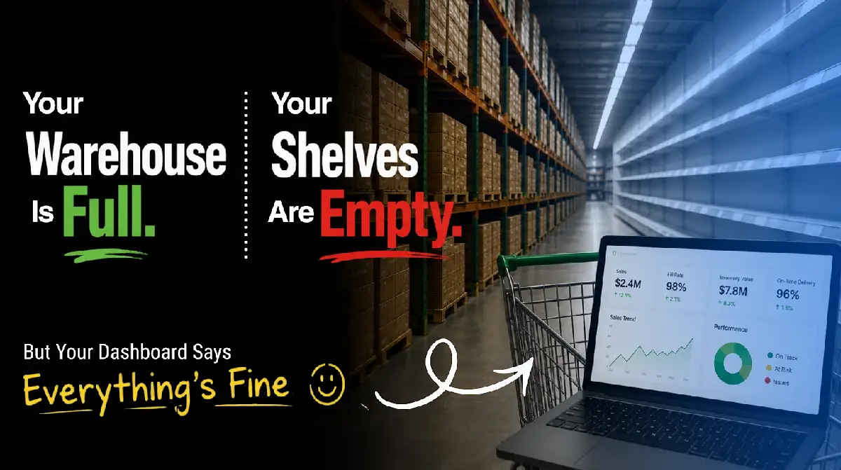 Your Warehouse Is Full. Your Shelves Are Empty. And Your Dashboard Says Everything's Fine - Blog Feature Image